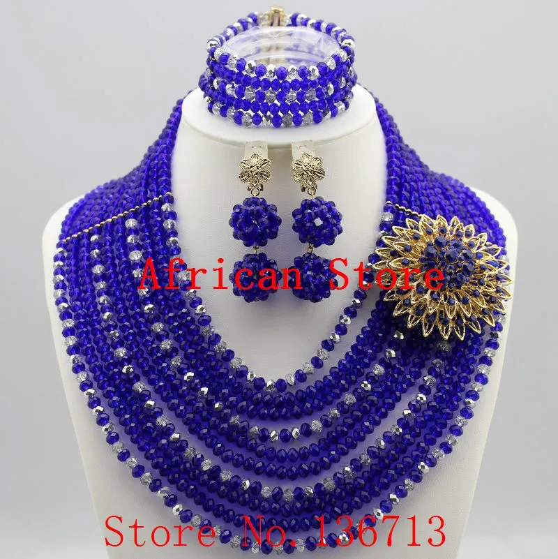 

Fashion Red Nigerian Crystal Beads Necklace Bracelet Earrings Sets African Wedding Beads African Beads Jewelry Sets L172