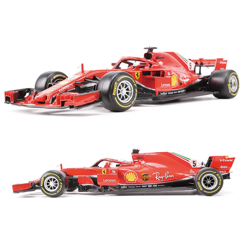 BBurago 1:18 F1 2018 SF71H Formula One литая под давлением модель автомобиля из сплава игрушки для
