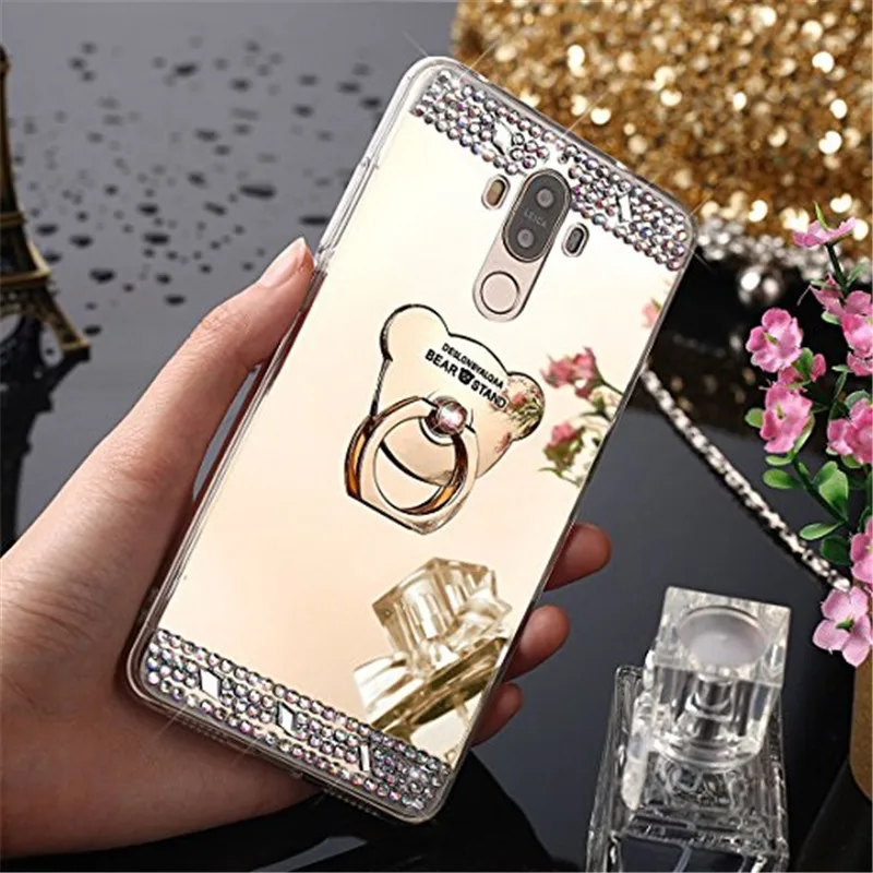Зеркальный держатель чехол для Huawei mate 10 lite honor p9 mini Y6 Pro 2017 Nova Lite P Smart 7c 7a pro redmi note 7| |