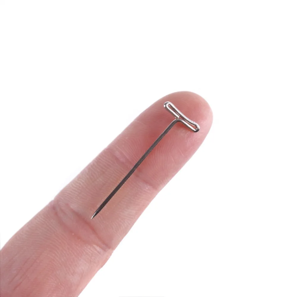 100 шт T PINS (32 мм) для парика на поролоновой головке стиль Т образная игла