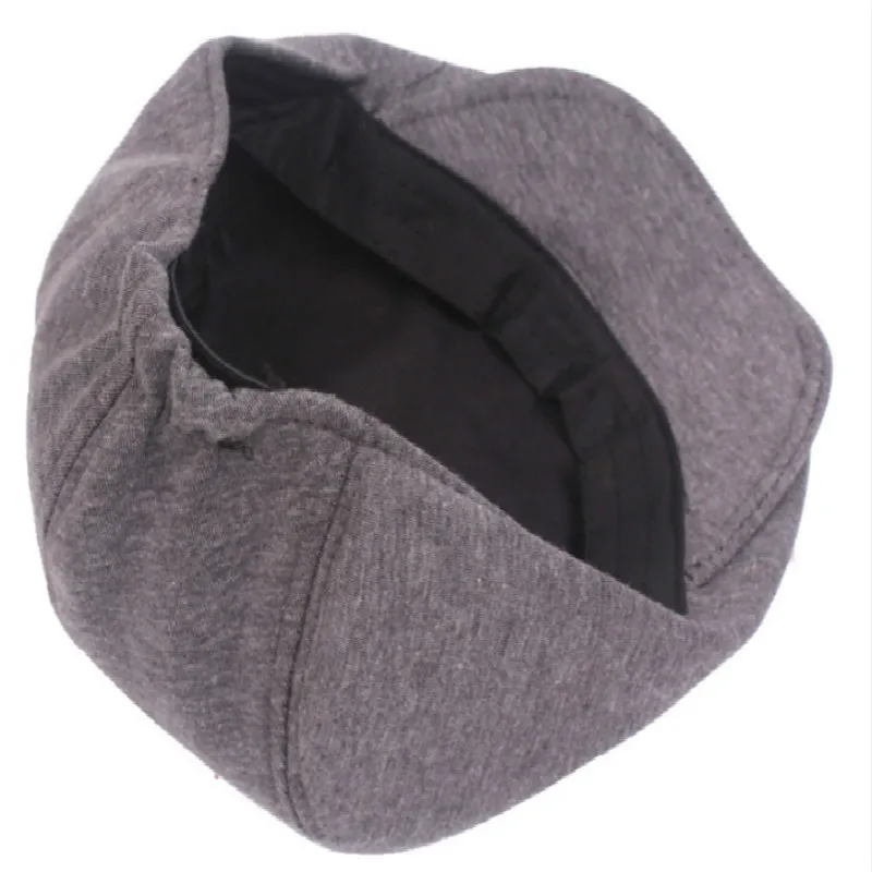 Берет который в душе Повседневный Однотонный женский хлопковая плоская кепка