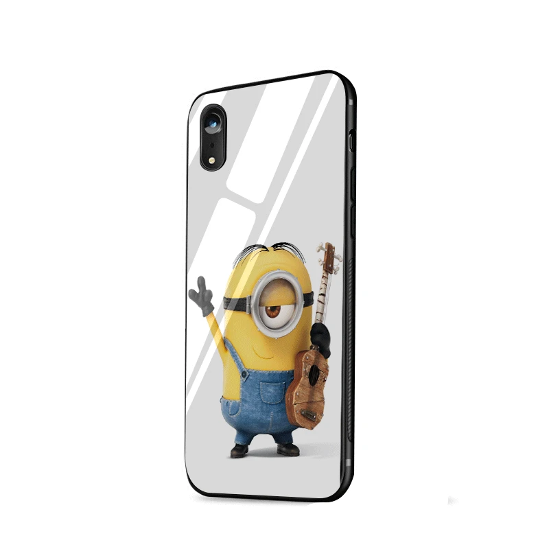 Чехол для мобильного телефона Desxz стеклянный Миньон мой Единорог iPhone X XR XS Max 6 6s 7 8
