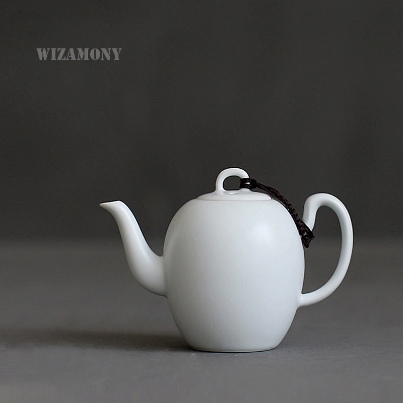 Керамический Китайский Чайный сервиз молочно белого цвета 200 мл бесплатная