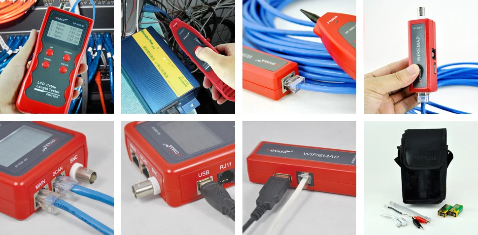 NOYAFA NF 868 RJ11 RJ45 диагностический сигнал BNC USB металлический провод трекер сетевые