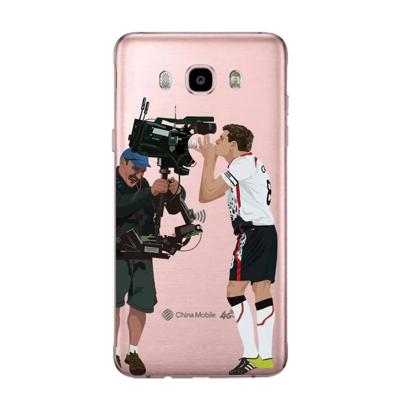 Мягкий прозрачный чехол из ТПУ для Samsung J3 J5 J7 S6 S7 S8 note8 A3 A5 C7 J2prime Strip Soccer Flower Cover