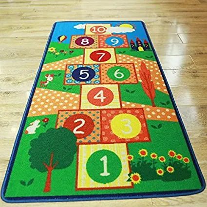 Детский коврик Hopscotch синий ковер для спальни мальчиков и девочек игровой