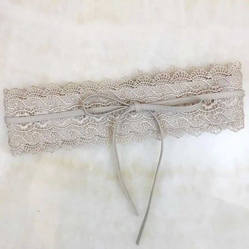 Женский кружевной пояс легко застёгивающийся корсет широкий из вуали поясной