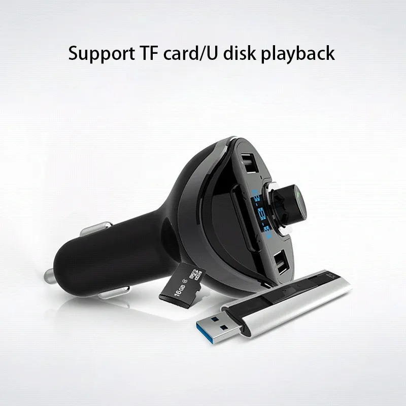 Аудио MP3 плеер Автомобильный Bluetooth fm передатчик беспроводной модулятор