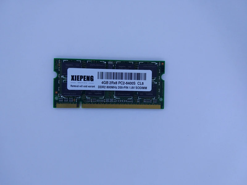 Оперативная память для ноутбука HP TouchSmart IQ826t 4 Гб 2Rx8 PC2 6400S RAM 2 DDR2 800 МГц 1 ГБ pc2