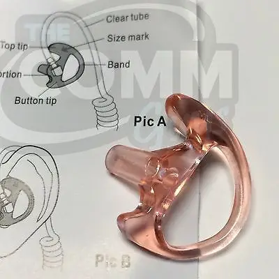 New 6pcs Silicone earloop Earmolds ear mold for acoustic air tube earphones two way radio headset walkie talkie headphone | Электроника