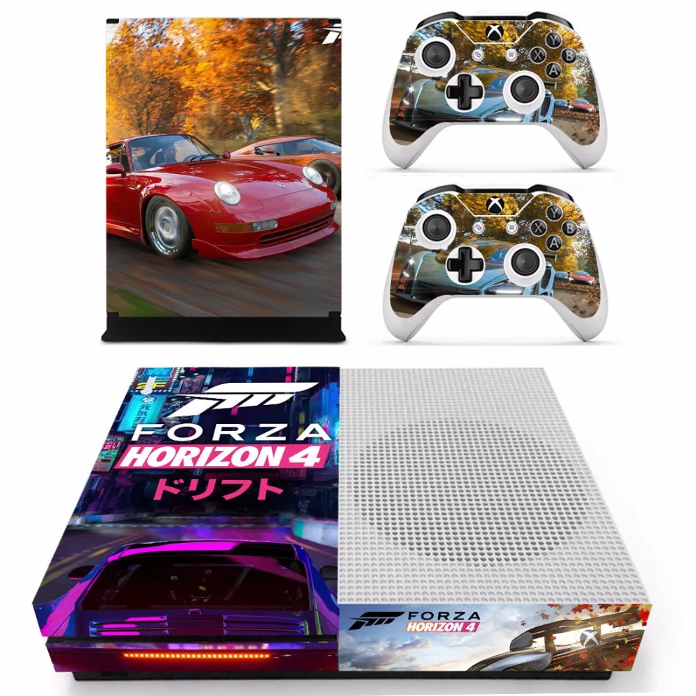 Игровая наклейка Forza 4 Horizon для Xbox One Slim Console и 2 контроллера для Xbox One S Skins, Виниловая наклейка s