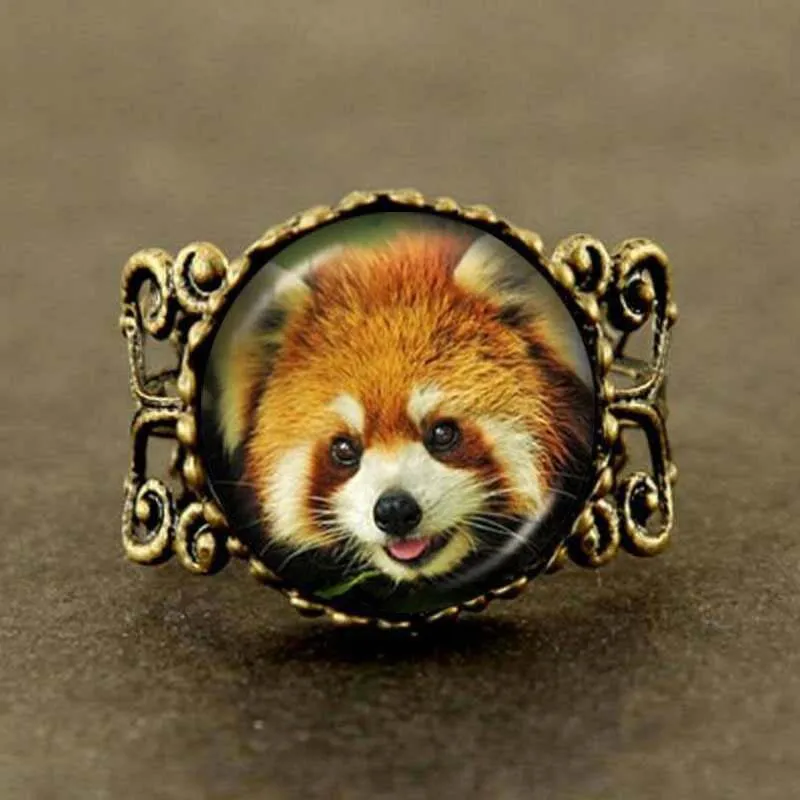 2017 распродажа модное колье унисекс из цинка панда медведь кольцо ювелирные