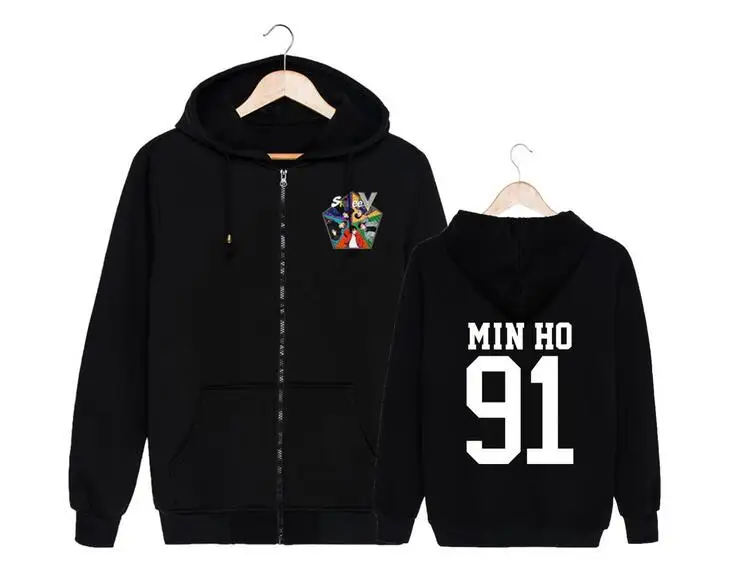 Shinee 5th альбом пять Обложка и имя участника Печать молния толстовка куртка для
