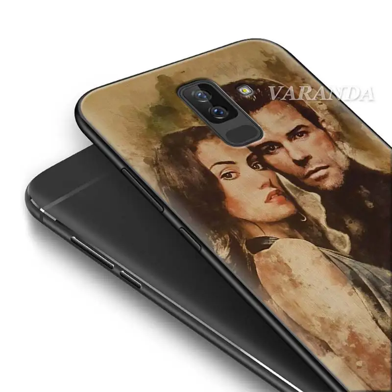 Черный мягкий чехол для Samsung Galaxy A50 A60 A70 A30 A40 A20e A80 A6 A7 A8 A9 2018 с дневниками вампира