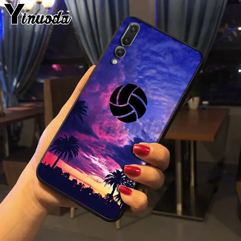 Yinuoda люблю волейбол спорт DIY роскошный защитный корпус телефона для huawei p20 pro p20lite