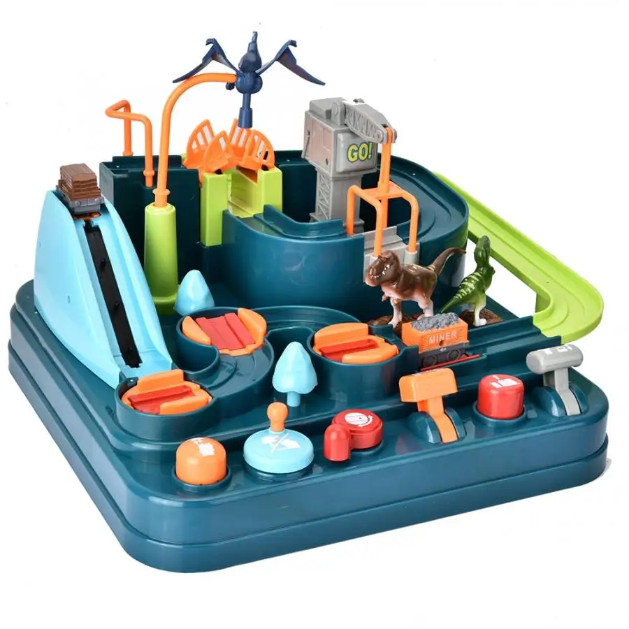 

Kids Toys dinosaur adventure inertia taxi track elevator race adventure puzzle toys for children birthday gift Christmas gift