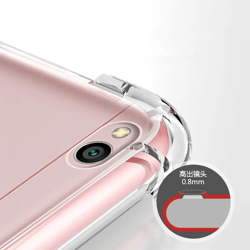 Mi 8 se 5 5s 6 plus 5c Anti-knock Ring Holder Transparent Soft TPU Phone Case for Xiaomi Redmi Plus pro 6a 5a S2 Cover Capa |