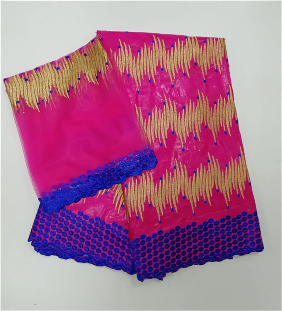 African bazin riche brocade lace fabric latest cotton 2019 nouveau jacquard 5+2yards/lot | Дом и сад