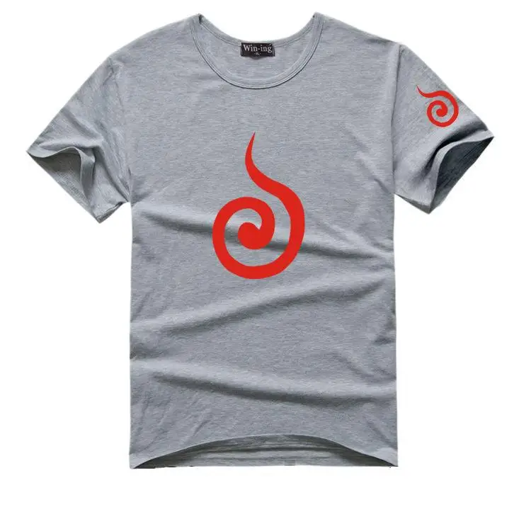 Летняя футболка с принтом логотипа аниме Наруто swag camisetas одежда|shirt anime|anime t-shirtt shirt