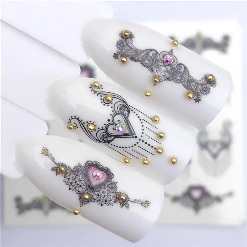 

WUF 2020 NEW Designs Wolf/Vintage/Flamingo High-end vintage necklace Designs For Nail Art Watermark Tattoo Decorations