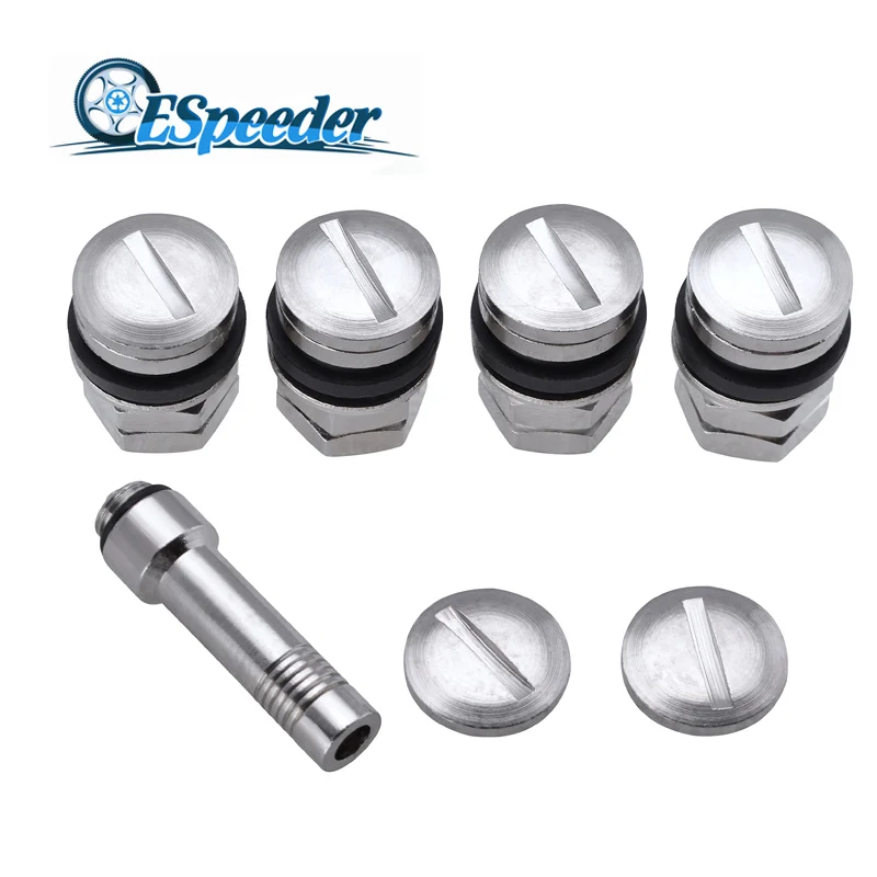 ESPEEDER 4 шт./компл. клапан для автомобильных шин колпачки пневматических Stealth Flush Mount