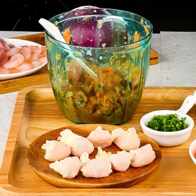Multifunction Vegetable Chopper Cutter 850ML Food Processor Blender Garlic Fruit Twist Shredder Manual Grinder | Бытовая техника