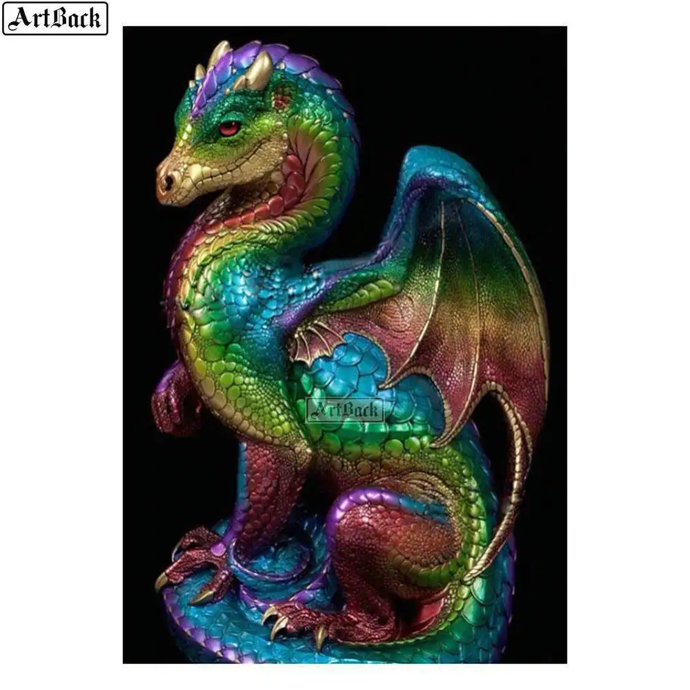 Рукоделие 5d diy алмазная живопись полная квадратная дрель Дракон 3D мозаичная