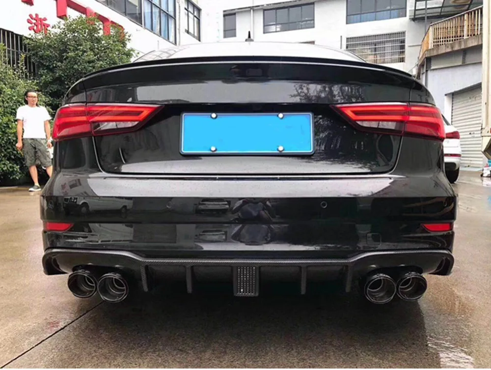 Автомобильные аксессуары для Audi S3 S Line 2017 ~ 2019 из углеродного волокна | Автомобили
