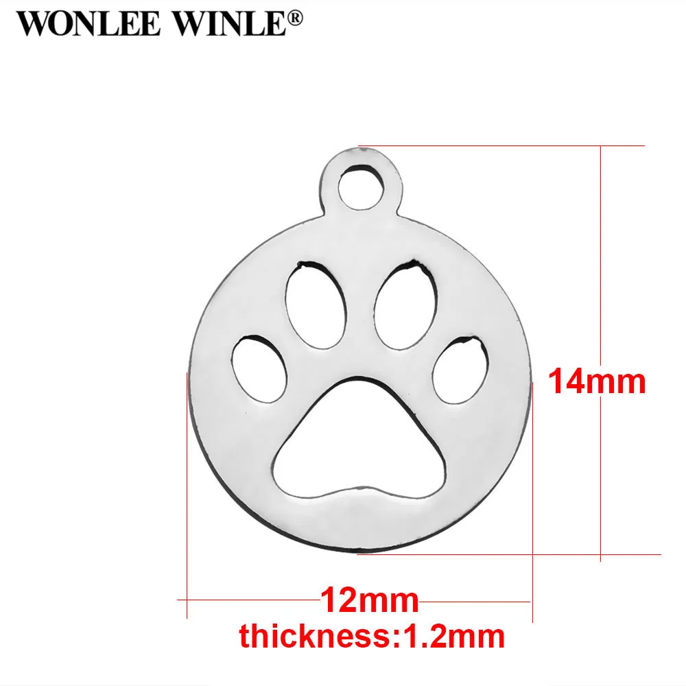 Wonlee Winle DIY полностью полированная 316l нержавеющая сталь любовь мои питомцы