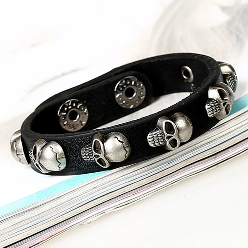 Мужской кожаный браслет EAMIOR