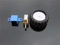 1set k337 3 12v n20 50 300rpm speed reduction gear motor with d type shaft rubber tire trestle diy parts drop shipping russia