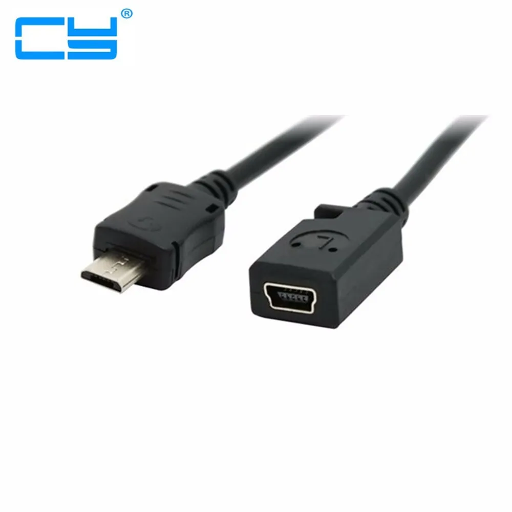 Кабель адаптер для телефонов MP3 MP4 Mini USB мама Micro разъем 0 1 м 10 см|Компьютерные