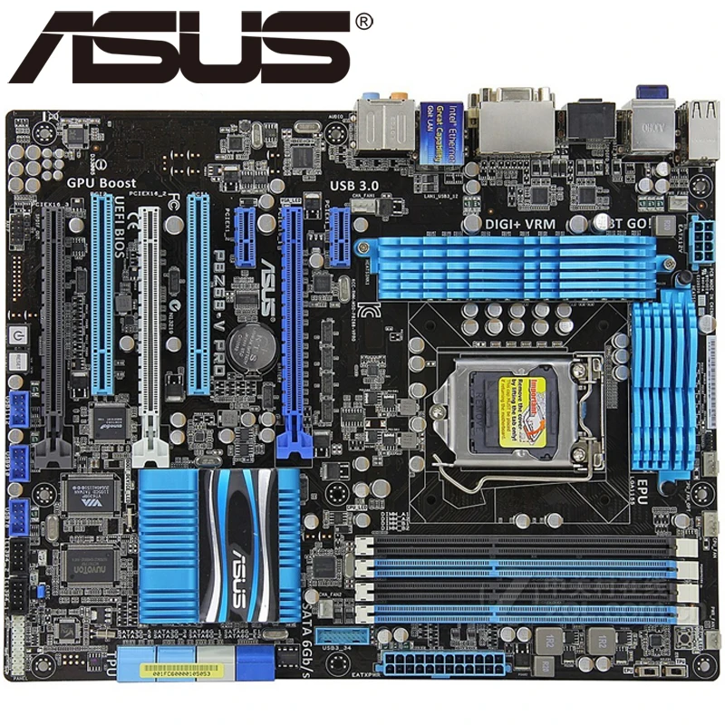 Asus P8Z68-V PRO настольная материнская плата Z68 розетка LGA 1155 i3 i5 i7 DDR3 32G ATX UEFI BIOS оригинальная подержанная материнская плата на продажу