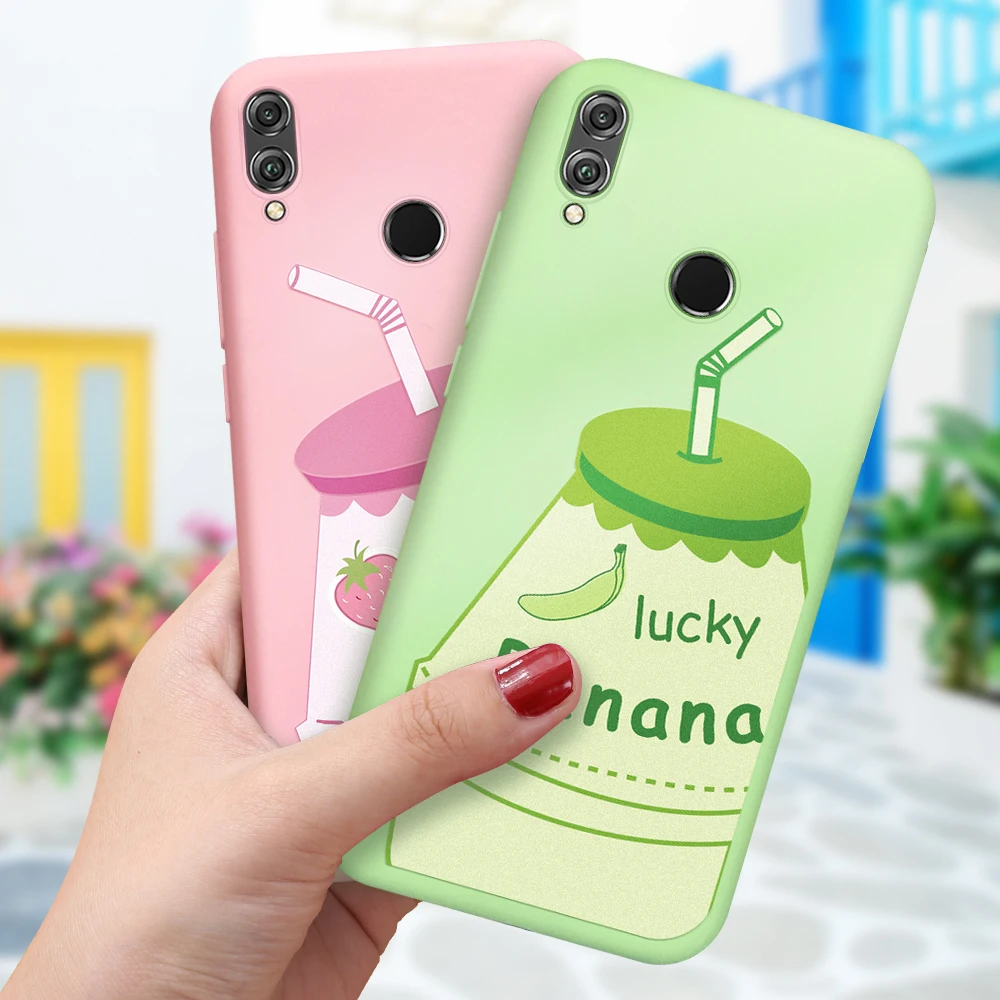 Pattern Phone Case For Huawei Honor 8X 20 Pro 10 9 Lite 10i 20i Cartoon Green Cactus Cover Nova 5 5i | Мобильные телефоны и