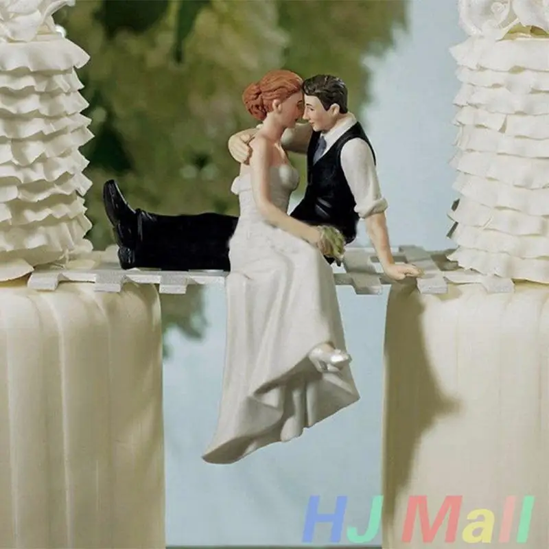 Элегантные фигурки для торта из синтетической смолы|mariage figurine|bride groom cake topperbride |
