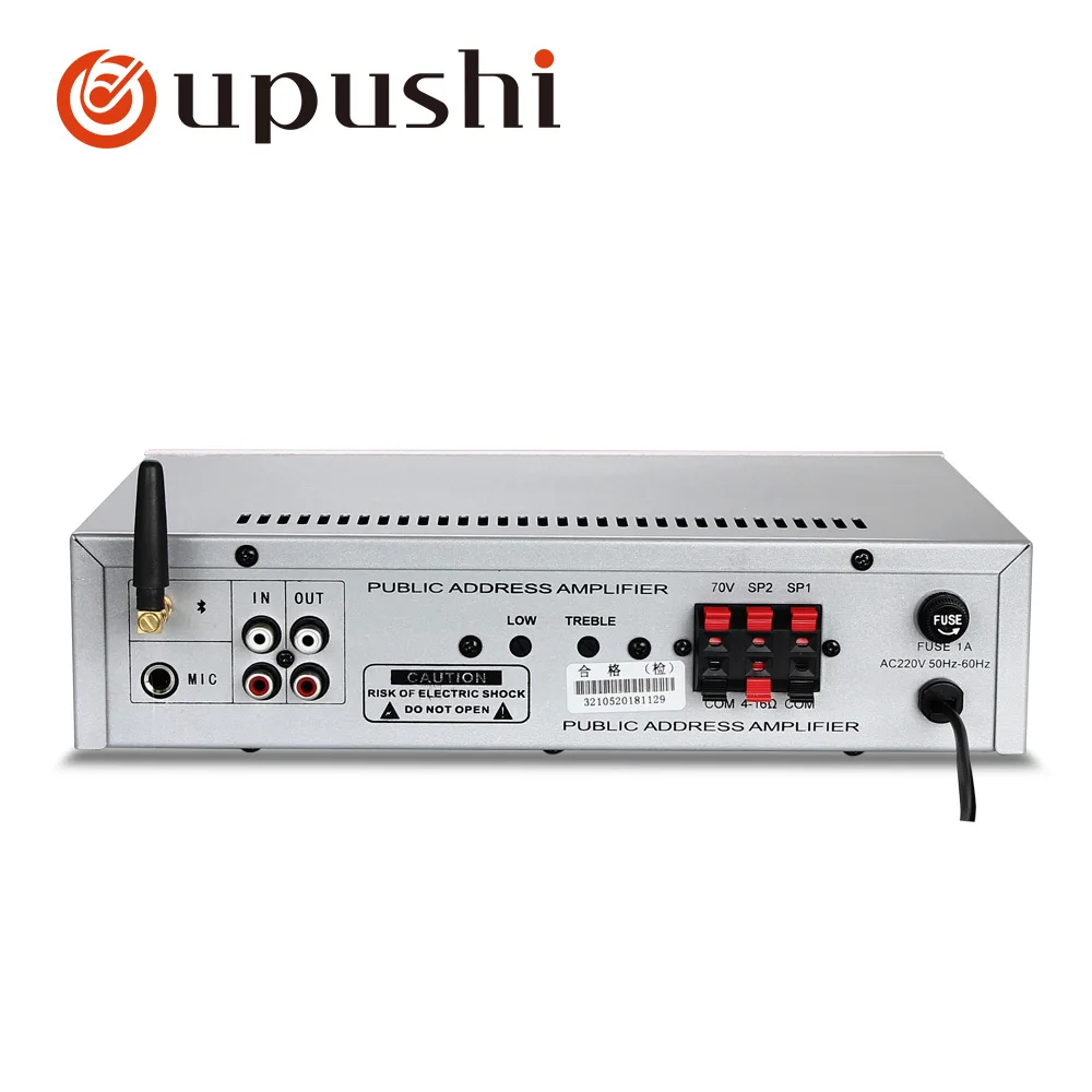 Цифровой стерео аудио oupushi 2-зонный усилитель мощности Bluetooth динамики 120 Вт с fm usb mp3