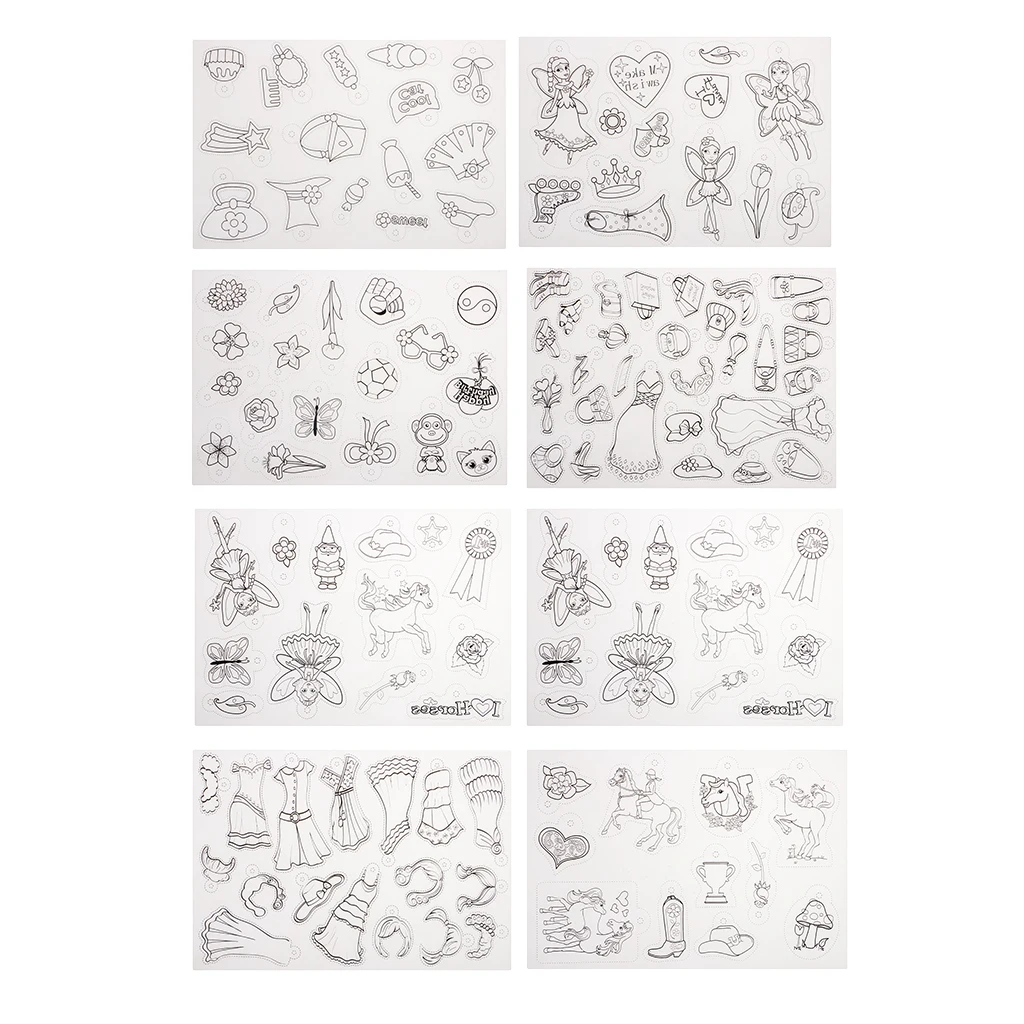 8 шт. Усадочные пластиковые листы|Украшение| |