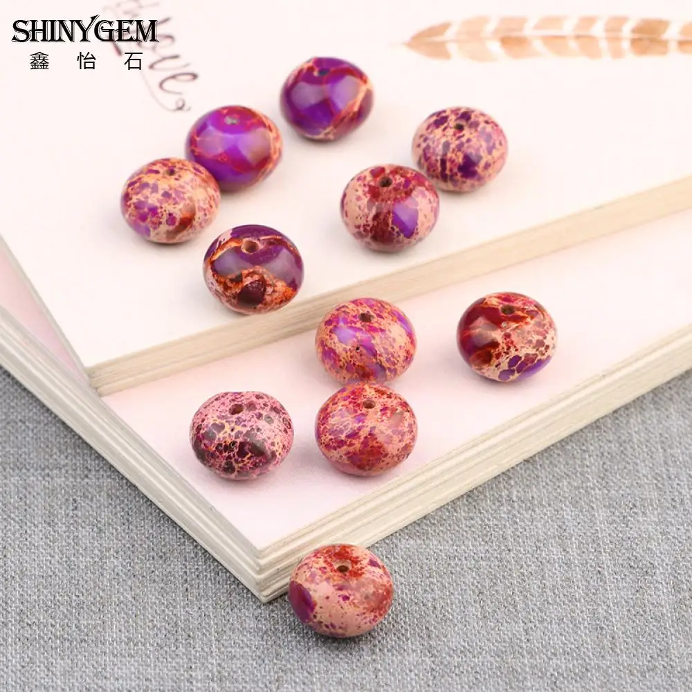 2017 Hot Selling Sea Sediment Jaspers Stone Flat Round Abacus Beads For Bracelet Necklace Jewerly Making Warring States Red Bead|abacus beads|red