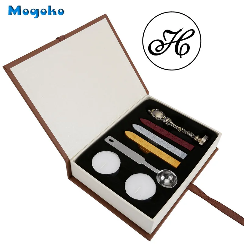 Mogoko Wax печать штемпели классический винтажный стиль латунный цвет античный