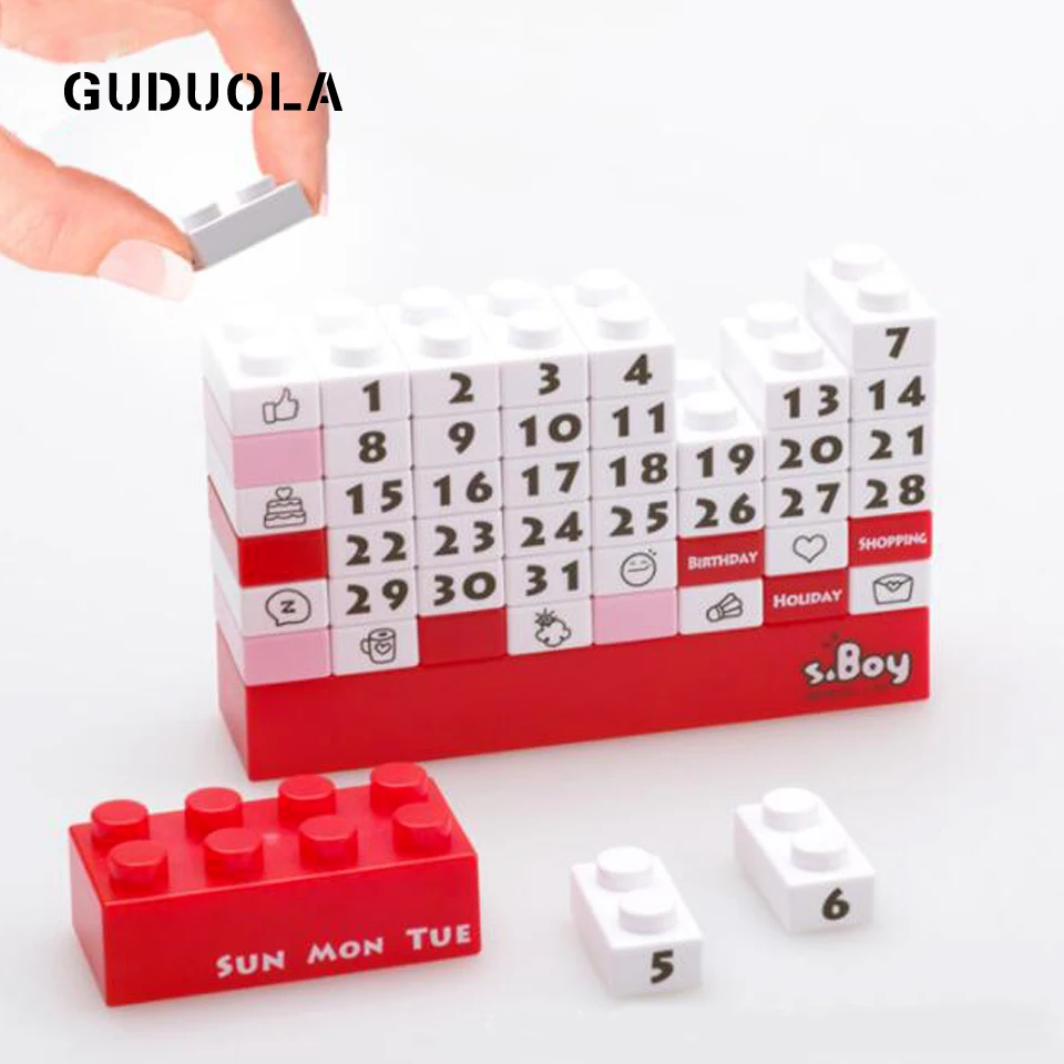 Конструктор Guduola вечный календарь сделай сам игрушки для детей креативный