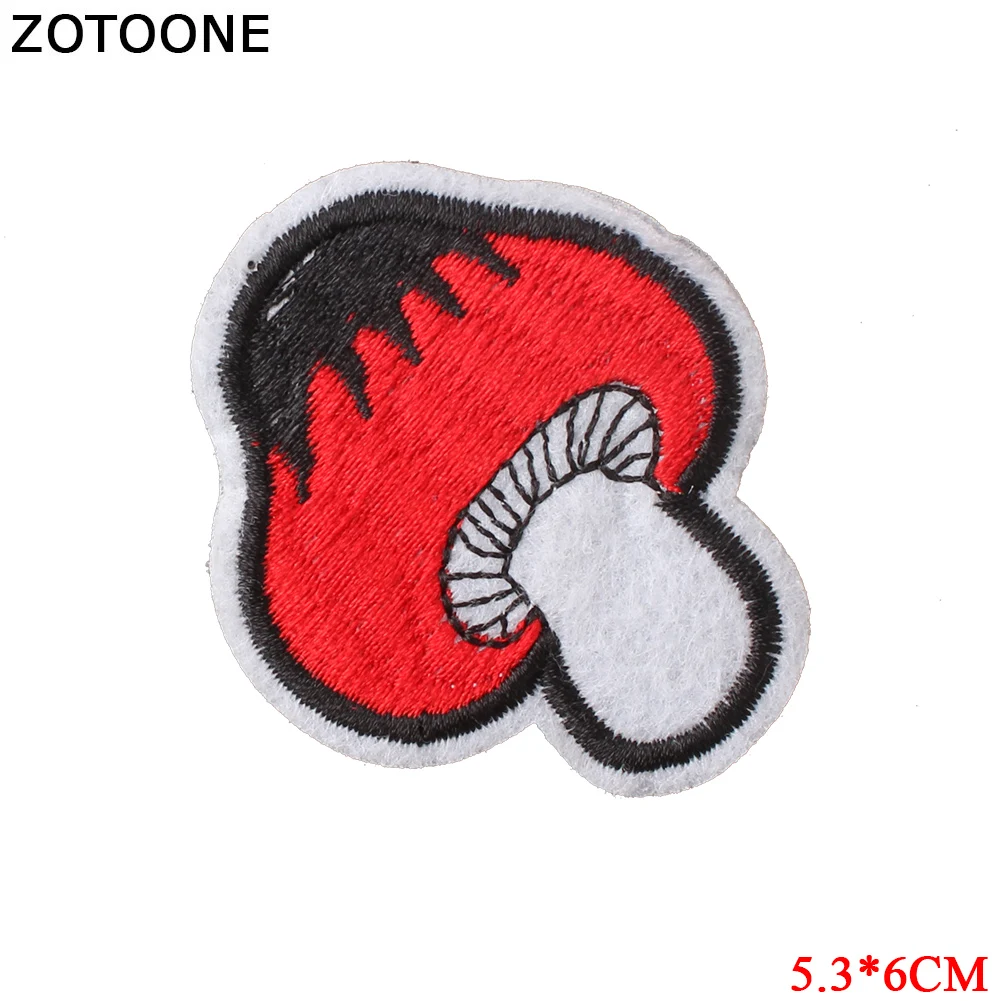 ZOTOONE молния патч для одежды Утюг на вышитой вышивкой аппликация милый пришить эмблема на ткани DIY одежда аксессуары подарок G - Цвет: 1773