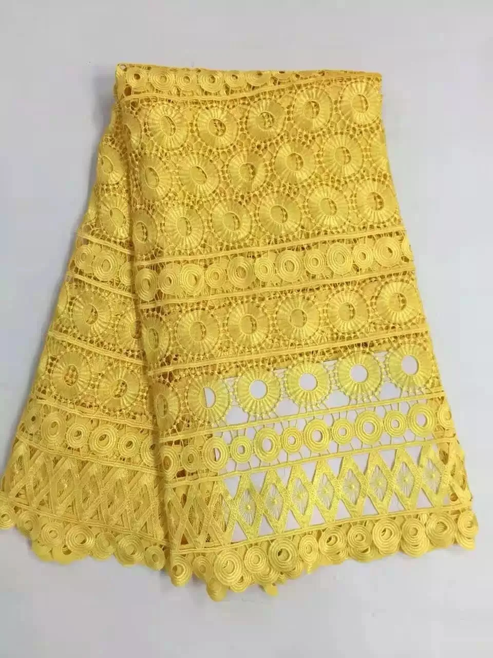 RF05-1 Red African High Quality african Net guipure Lace French Voile Guipure cord Fabric For dress 5yd/lot Free Shipping |