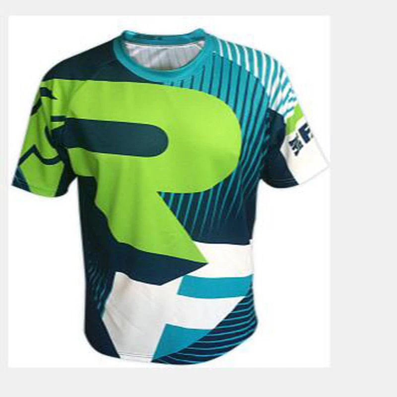 

2018 motocross New Downhill jersey Motocross Mtb dh Men DH MX Clothing Short Sleeve MTB Shirt Mountain Bike Riding Short Jersey