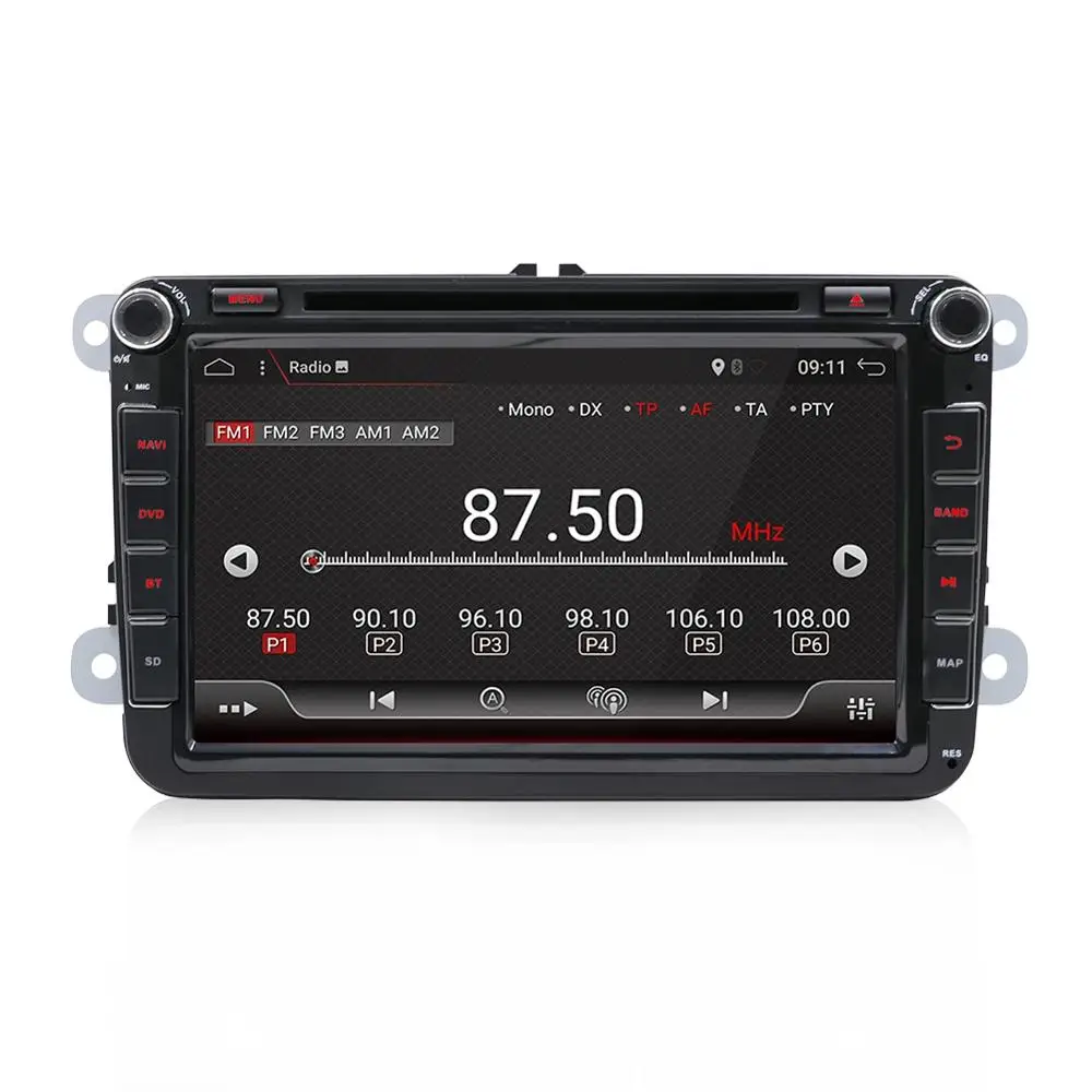 2 din Android 9,0 Автомагнитола DVD gps навигация для Volkswage Caddy Golf Polo седан Touran Passat EOS DVD Automtivo WIF