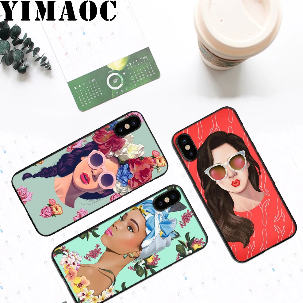 YIMAOC Young Wild Free просто для девочек мягкий силиконовый чехол iPhone 11 Pro Xr Xs Max X или 10 8 7 6 6S