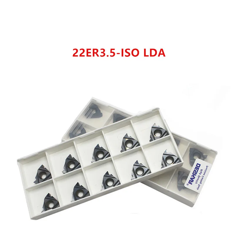 10P 22ER/22IR 3,5 ISO LDA/4,0/4,5/5,0/5,5/6,0 LDA нитрида бора в кубической типа вставки Резьбовая вставка ЧПУ твердосплавные пластины для P.M.K