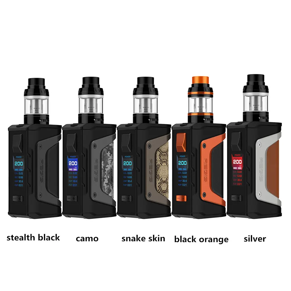 2 шт./лот Geekvape Aegis Legend Kit с aegis legend 18650 батареи 200 Вт box mod Aero mesh coil Tank|Системы