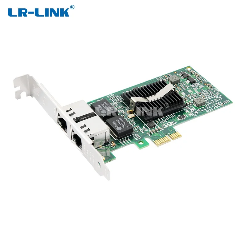 Гигабитная Ethernet карта LREC9212PT 1000 МБ PCI Express Двухпортовая сетевая адаптер RJ45