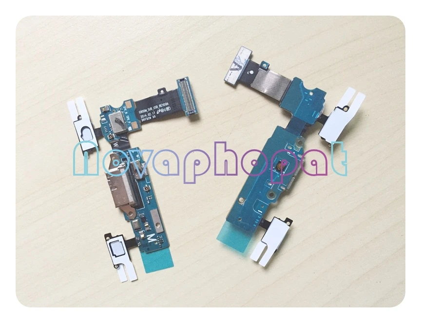 

10PCS Novaphopat charging flex for Samsung s5 G900F G900H G900F charger connector Micro usb dock port flex cable Microphone