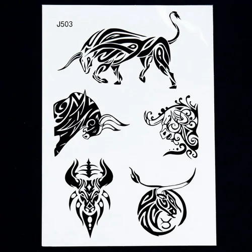 J503B Tattrendy Горячая черно-белая хна татуировки наклейки флэш временные водонепроницаемые кружева вдохновили тело индийская рука бабочка Ловец снов - Цвет: J503B
